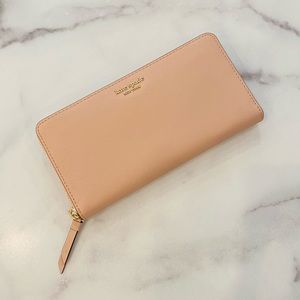 KATE SPADE Pink Large Continental Cameron Wallet